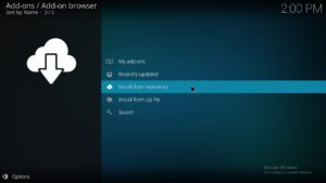 Click on Install from repository